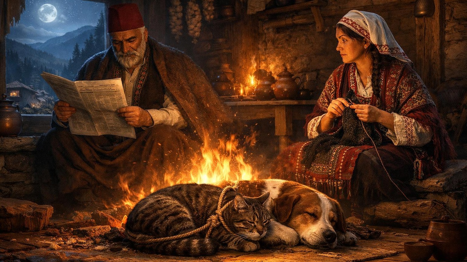 Котка и куче
