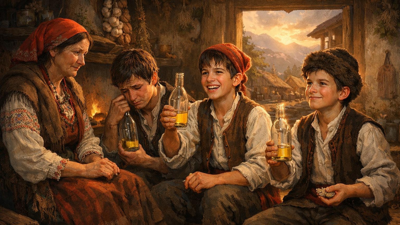 Половин бутилка масло