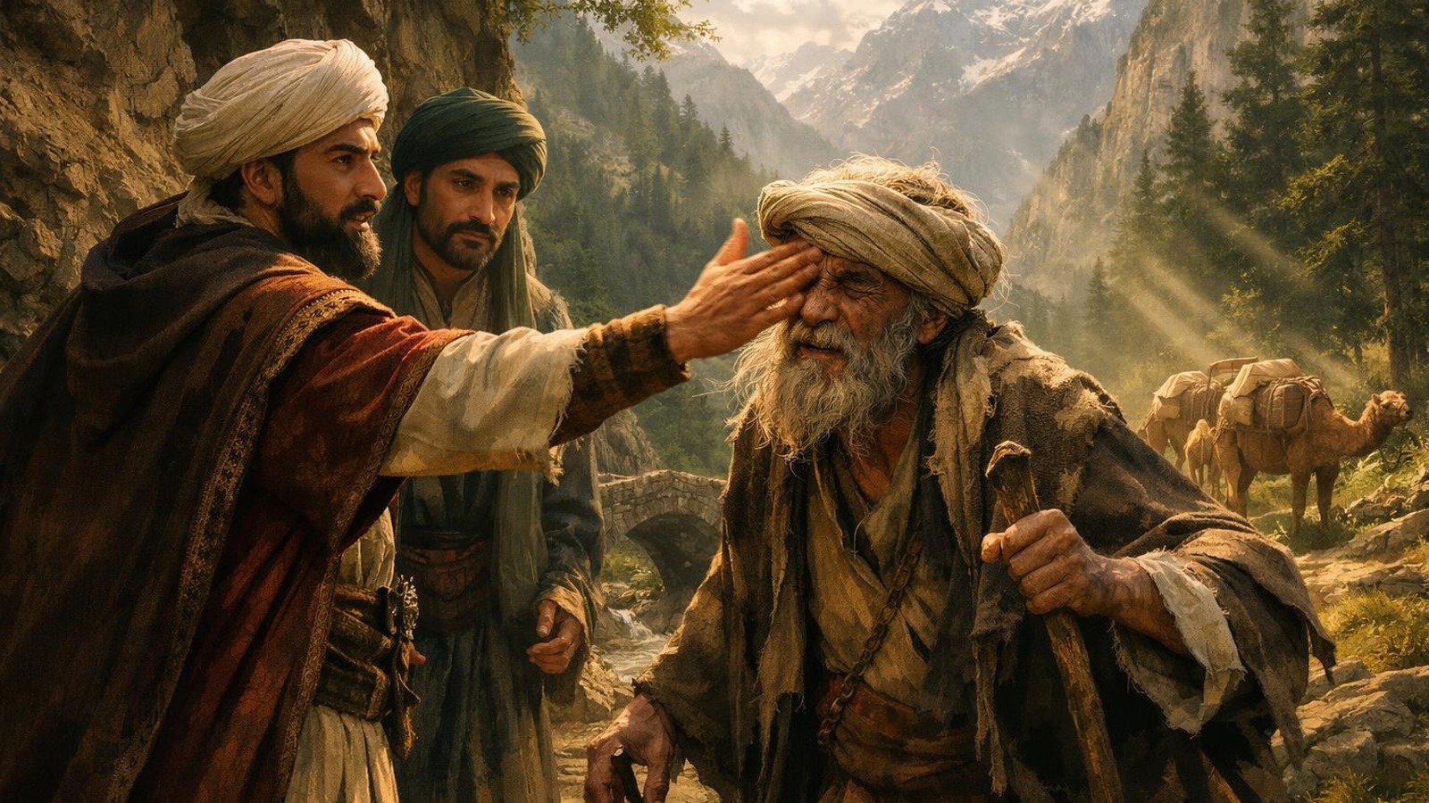 Слепецът, въжарят и халифът