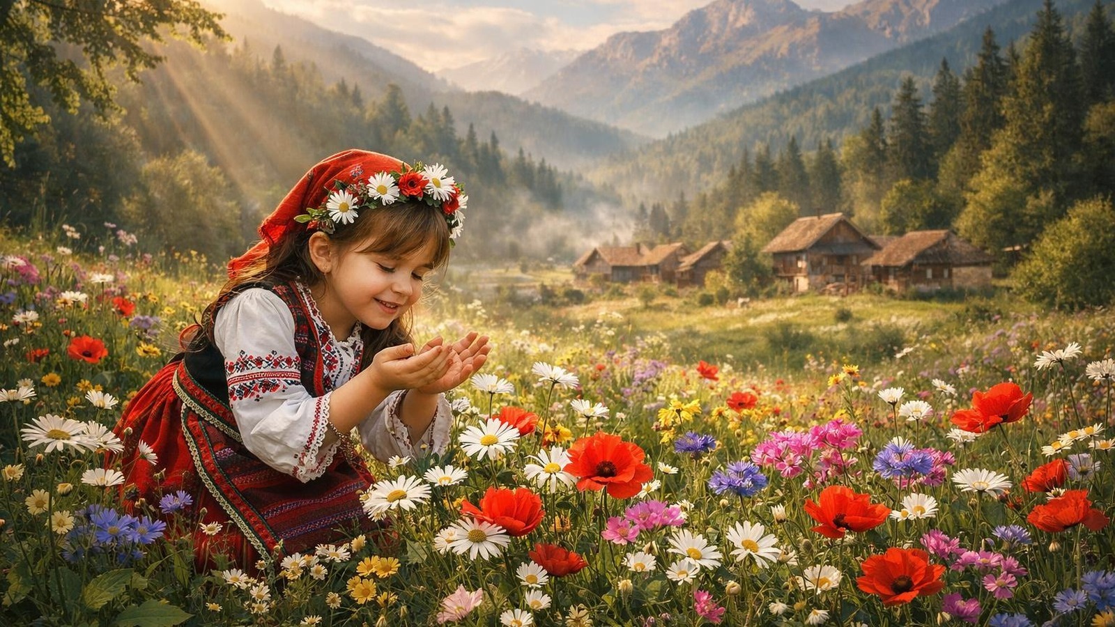 Цветна картичка