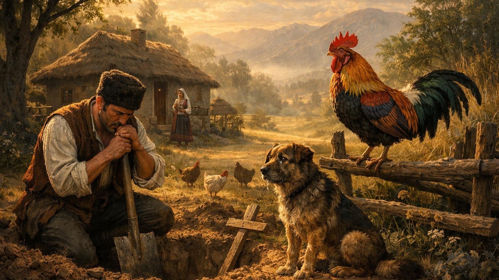 Петел и кон