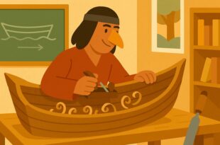 Гарванът - строител на лодки